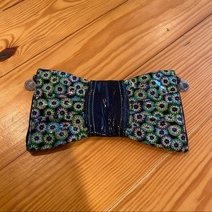 Vera Bradley Glossy Bow Clutch with Detachable Strap